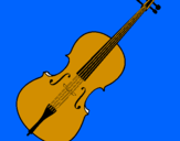 Desenho Violino pintado por kelly