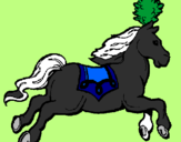 Desenho Cavalo a correr  pintado por Lorrany