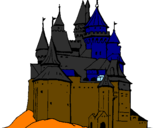 Desenho Castelo medieval pintado por marcos galilu nicolas