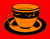 Desenho Taça de café pintado por dudinha bonan