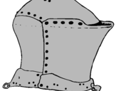 Desenho Capacete de cavaleiro  pintado por tomas
