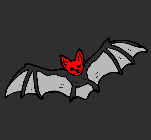 Desenho Morcego a voar pintado por fabricio