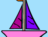 Desenho Barco veleiro pintado por gonçalo