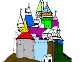 Desenho Castelo medieval pintado por LUIS