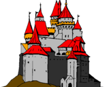Desenho Castelo medieval pintado por matheus