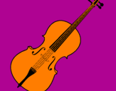 Desenho Violino pintado por maeli