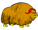 Desenho Bisonte  pintado por luiz