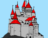 Desenho Castelo medieval pintado por carlos cadu