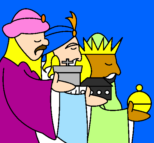 Desenho Os Reis Magos 3 pintado por filipe santos