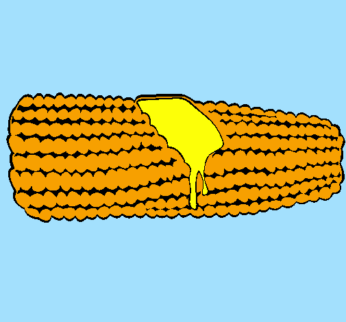Desenho Espiga de milho  pintado por bruna