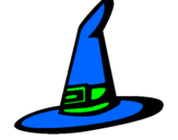 Desenho Chapéu de bruxa pintado por sónia