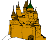 Desenho Castelo medieval pintado por Athony