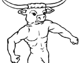 Desenho Cabeça de búfalo pintado por marcio