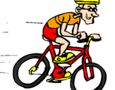 Desenho Ciclismo pintado por luiz