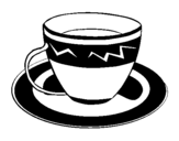 Desenho Taça de café pintado por Gabrielly