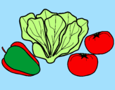 Desenho Verduras pintado por victor