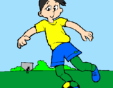 Desenho Jogar futebol pintado por douglas