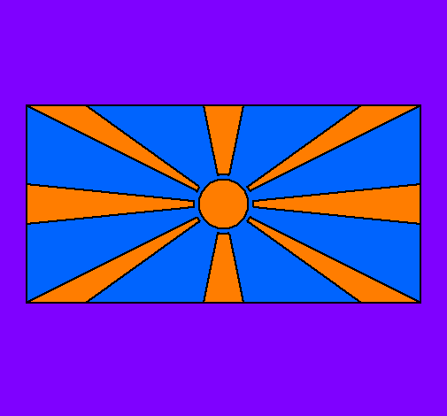 Desenho República da Macedónia pintado por Lady Nana