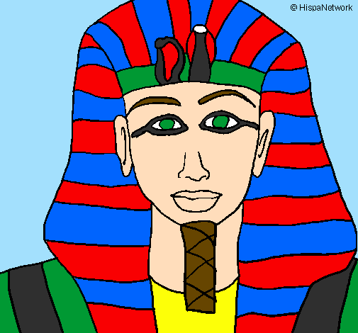 Desenho Tutankamon pintado por Matheus Sena
