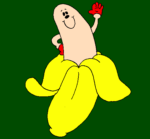 Desenho Banana pintado por Dayane