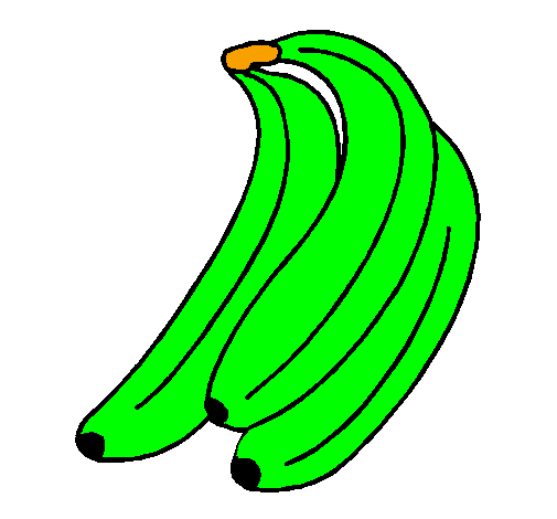 Desenho Plátanos pintado por Kauê carvajal