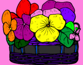 Desenho Cesta de flores 12 pintado por felipe
