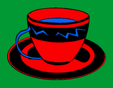Desenho Taça de café pintado por juliano