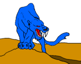 Desenho Tigre com dentes afiados pintado por valerio.b.q