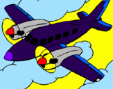 Desenho Avioneta pintado por rick zica