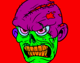 Desenho Zombie pintado por gustavo