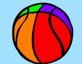 Desenho Bola de basquete pintado por 12345678910