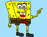 Desenho SpongeBob pintado por alan