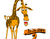Desenho Madagascar 2 Melman pintado por TIGOR