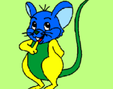 Desenho Rato pintado por RATINHO