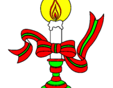Desenho Vela de natal II pintado por christian santos