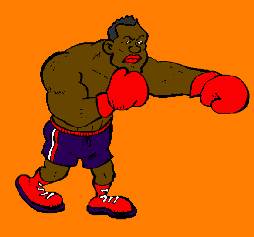 Desenho Boxeador pintado por POOLNICK