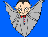 Desenho Vampiro aterrorizador pintado por miryam barcelos