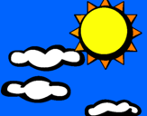 Desenho Sol e nuvens 2 pintado por NALDO