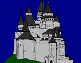 Desenho Castelo medieval pintado por Evelyn