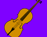 Desenho Violino pintado por peter