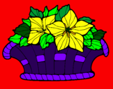Desenho Cesta de flores 8 pintado por gisele