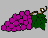 Desenho Uvas pintado por adriele