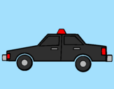 Desenho Taxi pintado por carro da policia úúúúúo!!