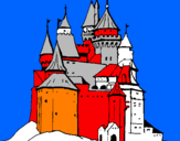 Desenho Castelo medieval pintado por vasco