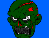 Desenho Zombie pintado por ivo