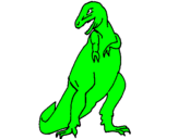 Desenho Tiranossauro rex pintado por tirano sauro rex