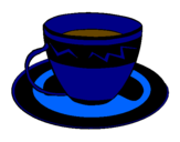Desenho Taça de café pintado por ana.clara
