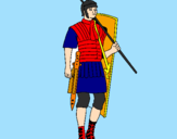 Desenho Soldado romano pintado por agatha cris