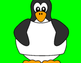 Desenho Pinguim pintado por juju