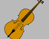 Desenho Violino pintado por giovanna  r
